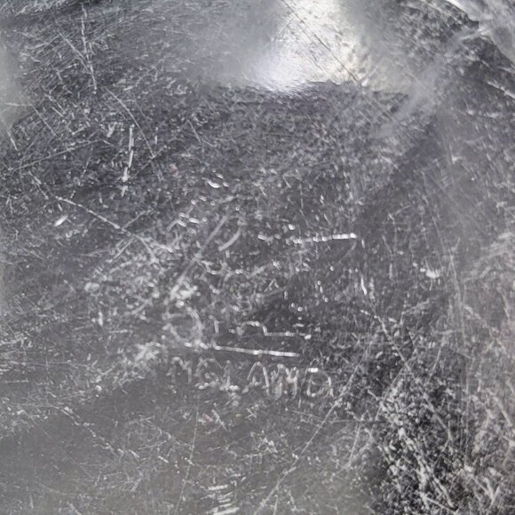 Vintage Clear Bowl With Feet Made In England Read - Picture 6 of 10